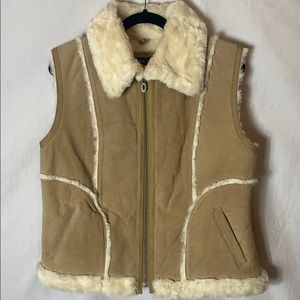 Steve Madden Genuine Leather w/ Faux Fur Vest